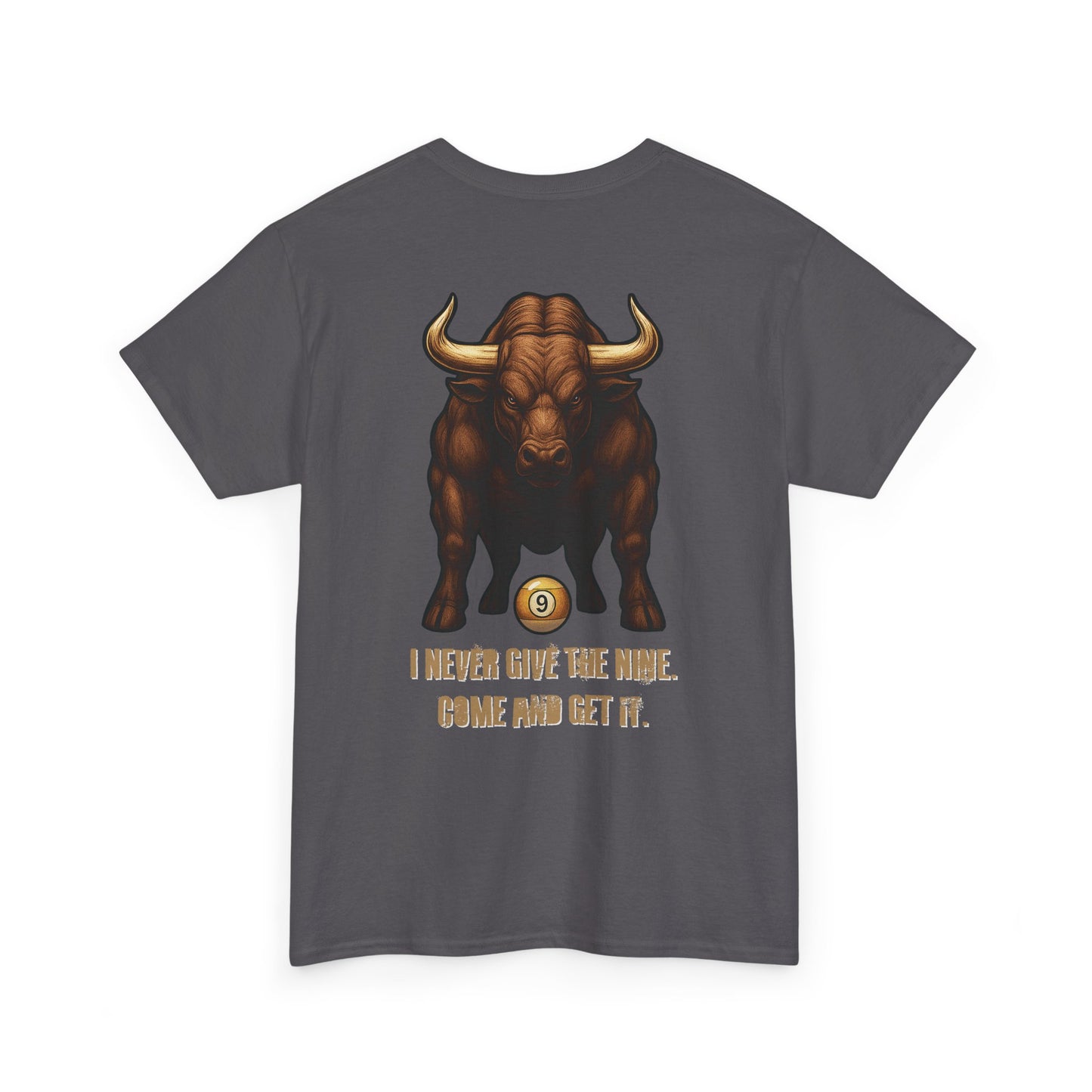 “Come and Get It” Tee – Puck Cue Billiards Bull Edition