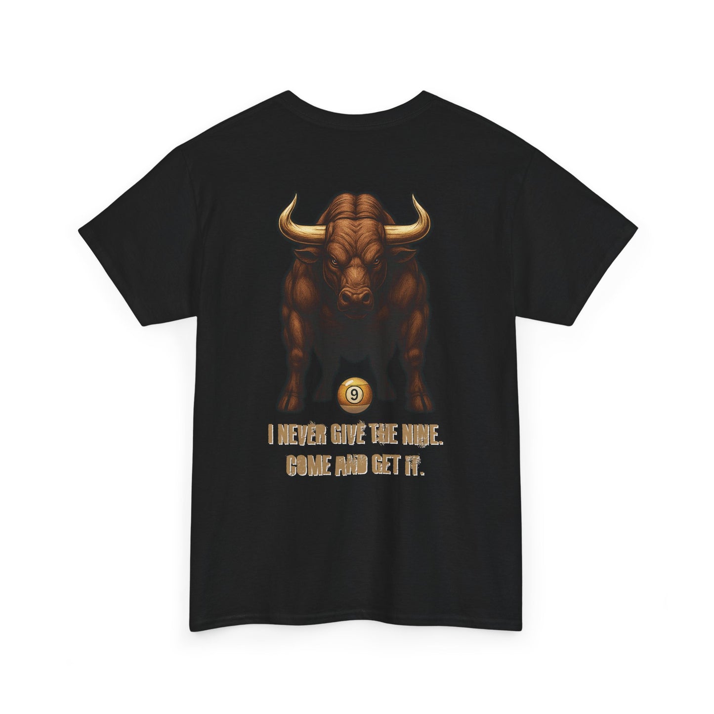 “Come and Get It” Tee – Puck Cue Billiards Bull Edition